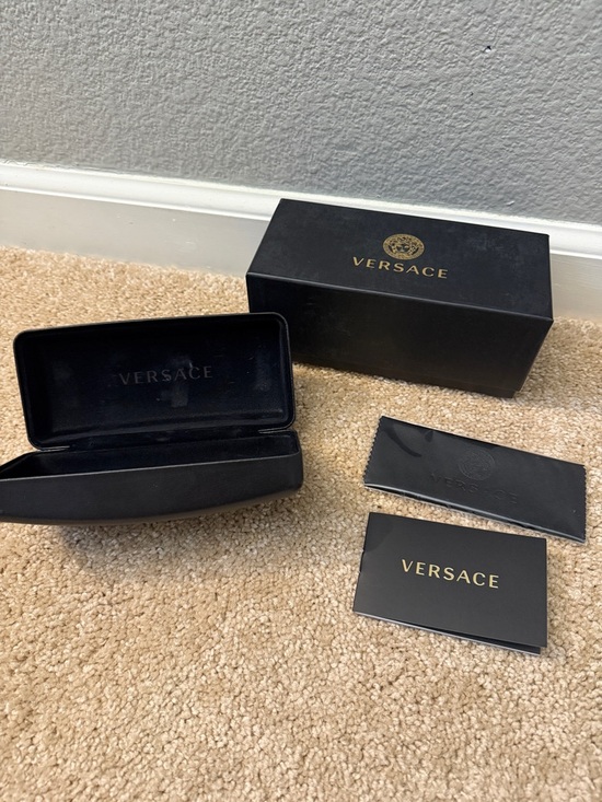 Versace Other - Versace Black sunGlasses Case and Box with cleaning cloth only